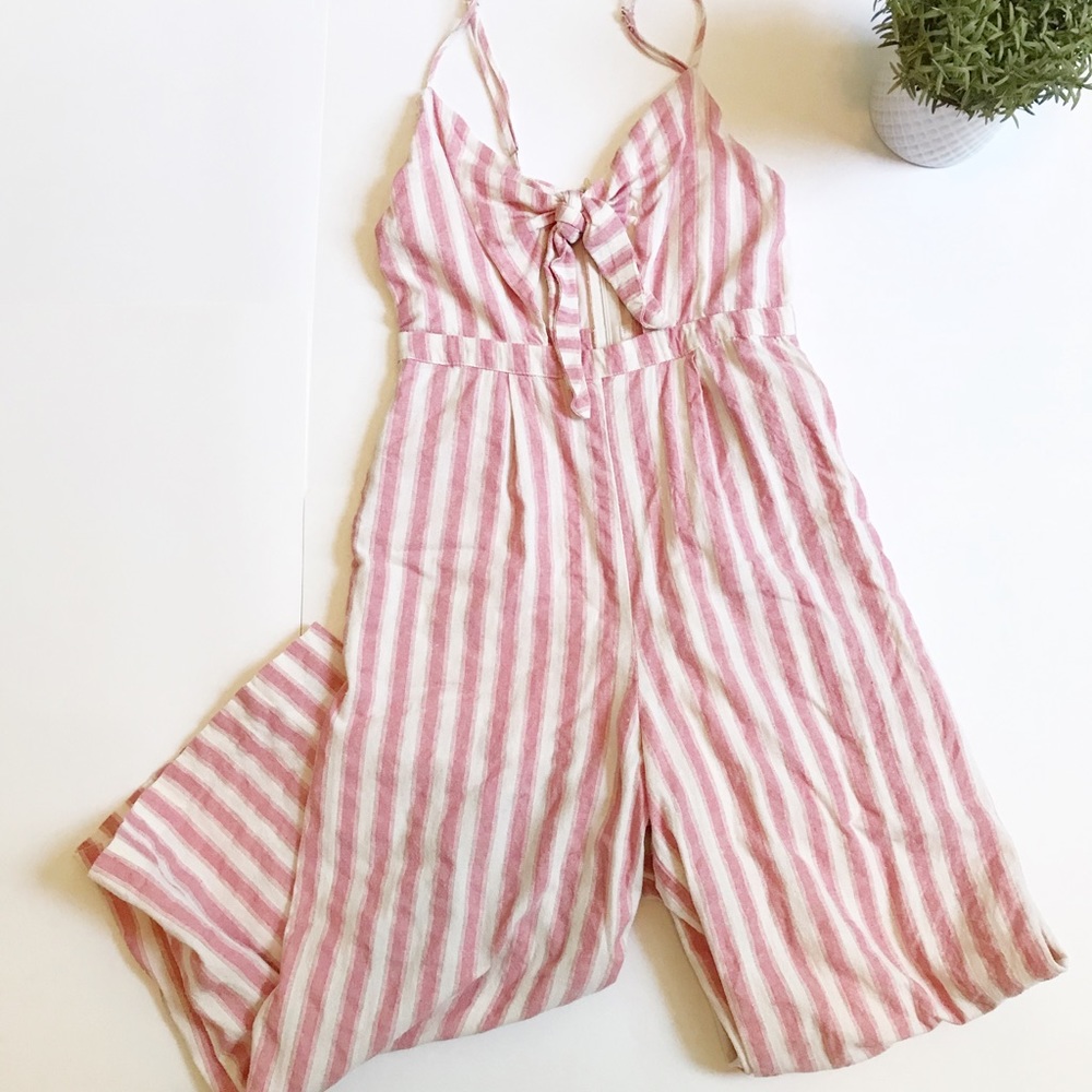 Forever 21 - Striped jumpsuit with pockets